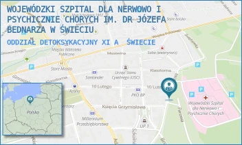 ODDZIAŁ DETOKSYKACYJNY XI A - WOJEWÓDZKI SZPITAL ZDROWIA PSYCHICZNEGO IM. DR. JÓZEFA BEDNARZA W ŚWIECIU - SĄDOWA 18/18,  ŚWIECIE