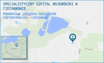 PODODDZIAŁ LECZENIA UZALEŻNIEŃ (DETOKSYKACJI) - SPECJALISTYCZNY SZPITAL WOJEWÓDZKI W CIECHANOWIE - DŁUGA 9, CIECHANÓW