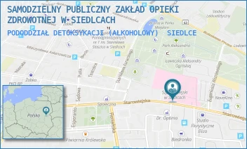 PODODDZIAŁ DETOKSYKACJI (ALKOHOLOWY) - SAMODZIELNY PUBLICZNY ZAKŁAD OPIEKI ZDROWOTNEJ W SIEDLCACH - STAROWIEJSKA 15, SIEDLCE