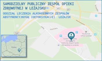 ODDZIAŁ LECZENIA ALKOHOLOWYCH ZESPOŁÓW ABSTYNENCYJNYCH (DETOKSYKACJI) - SAMODZIELNY PUBLICZNY ZESPÓŁ OPIEKI ZDROWOTNEJ W LEŻAJSKU - LEŚNA 22, LEŻAJSK