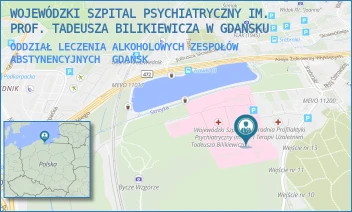ODDZIAŁ LECZENIA ALKOHOLOWYCH ZESPOŁÓW ABSTYNENCYJNYCH - WOJEWÓDZKI SZPITAL PSYCHIATRYCZNY IM. PROF. TADEUSZA BILIKIEWICZA W GDAŃSKU - UL. SREBRNIKI 11,  GDAŃSK