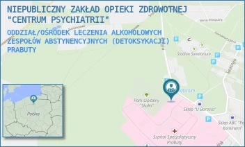 ODDZIAŁ/OŚRODEK LECZENIA ALKOHOLOWYCH ZESPOŁÓW ABSTYNENCYJNYCH (DETOKSYKACJI) - NIEPUBLICZNY ZAKŁAD OPIEKI ZDROWOTNEJ "CENTRUM PSYCHIATRII" - UL. KURACYJNA 30, PRABUTY