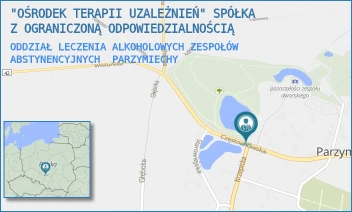 ODDZIAŁ LECZENIA ALKOHOLOWYCH ZESPOŁÓW ABSTYNENCYJNYCH - "OŚRODEK TERAPII UZALEŻNIEŃ" SPÓŁKA Z OGRANICZONĄ ODPOWIEDZIALNOŚCIĄ - UL. CZĘSTOCHOWSKA 1,  PARZYMIECHY