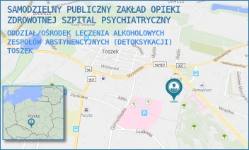 ODDZIAŁ/OŚRODEK LECZENIA ALKOHOLOWYCH ZESPOŁÓW ABSTYNENCYJNYCH (DETOKSYKACJI) - SAMODZIELNY PUBLICZNY ZAKŁAD OPIEKI ZDROWOTNEJ SZPITAL PSYCHIATRYCZNY - UL. GLIWICKA 5,  TOSZEK